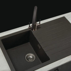 Alternative view of Gunmetal Grey Granite 1.0 Bowl Sink