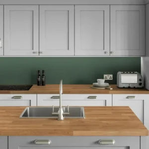 Alternative view of British Block Square Edge Worktop