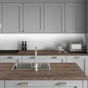 Alternative view of Ravine Wood Square Edge Worktop