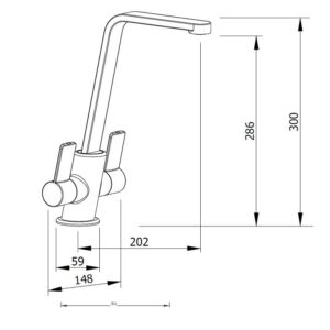 Alternative view of Reginox Apina Chrome Tap