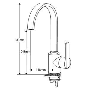 Alternative view of Reginox Amur Chrome Tap
