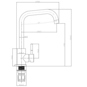 Alternative view of Reginox Salina Chrome Tap