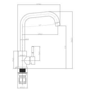 Alternative view of Reginox Nera Matt Black Tap