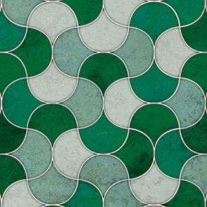 Alternative view of Emerald Scallop Alloy Splashback
