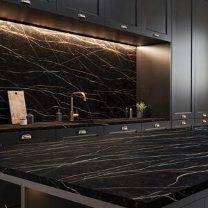 Alternative view of Sahara Noir Square Edge Worktop