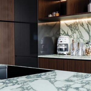 Alternative view of Viola Marble Square Edge Worktop