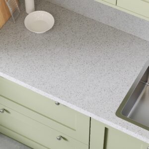 Alternative view of Lunar Quartzstone Laminate Worktop