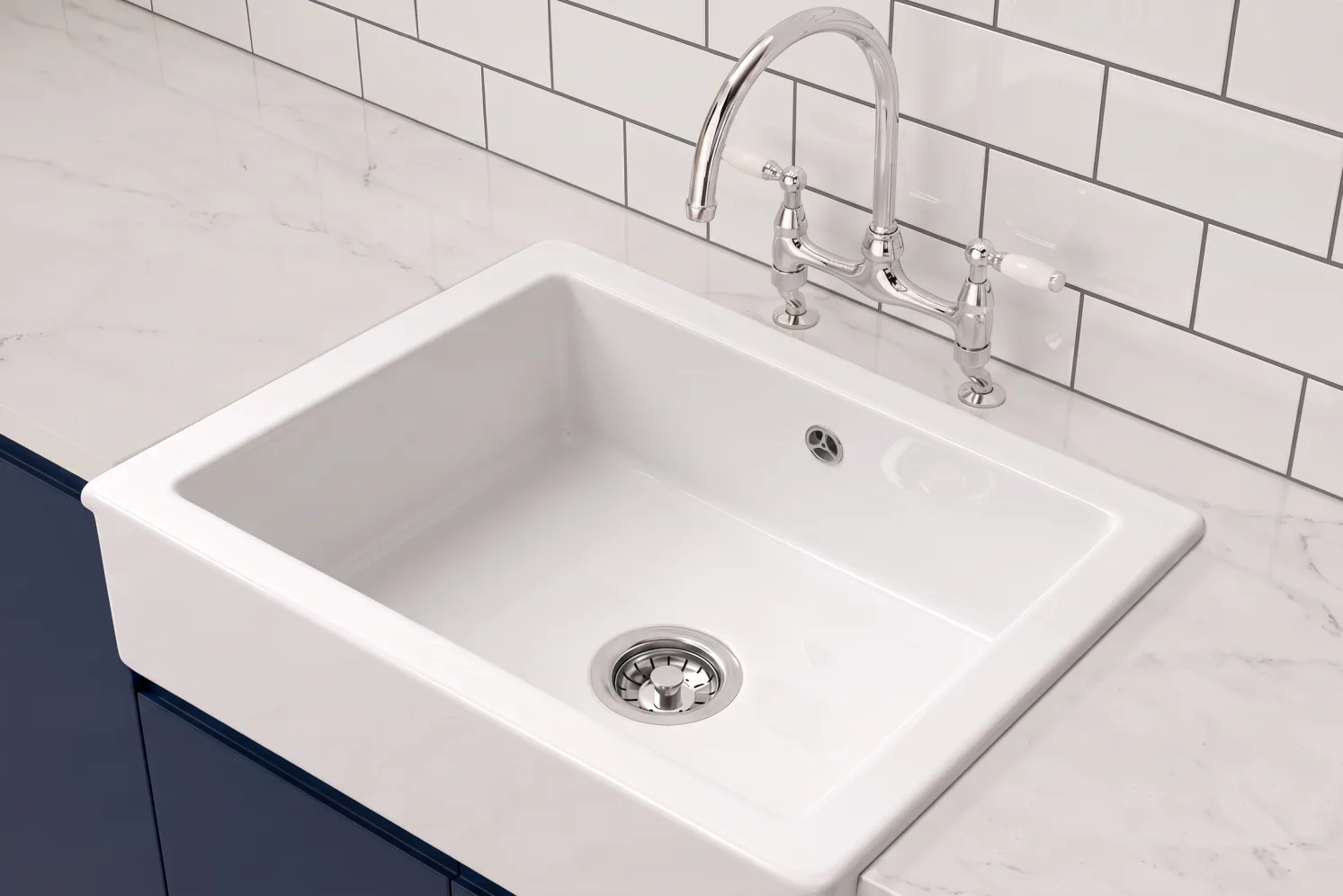 Inset Ceramic Butler Sink - Image 2