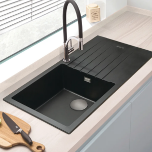Alternative view of Midnight Black Granite 1.0 Bowl Sink
