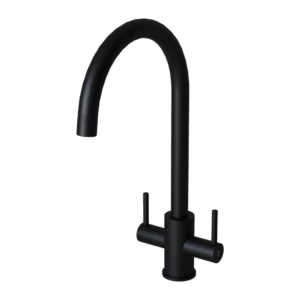 Twin Lever Matt Black Tap