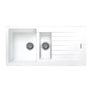 White Granite 1.5 Bowl Sink
